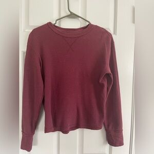 Men's Long Sleeve Maroon Shirt